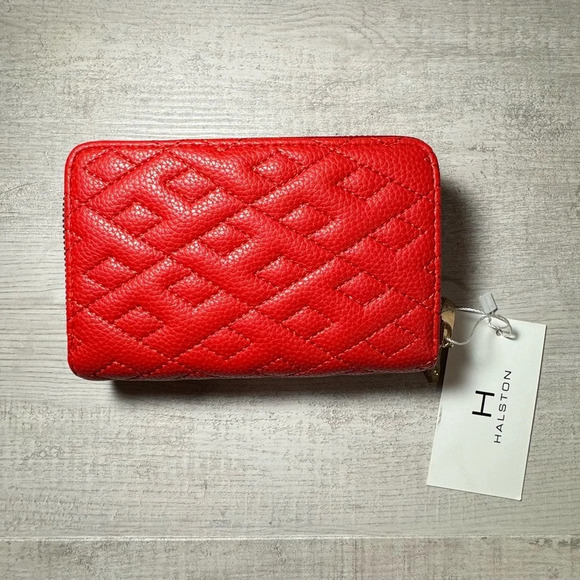Red Halston Wallet - NWT - Picture 5 of 9